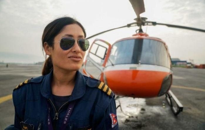 Priya Adhikari is Nepal's only female rescue pilot Priya Adhikari