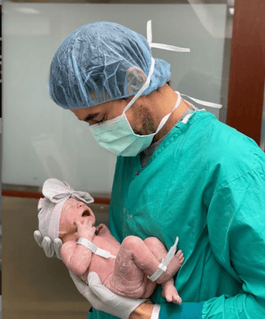 Enrique Iglesias with daughter Mary