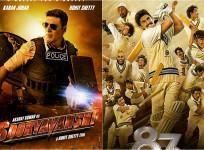 Sooryavanshi and 83 movie posters