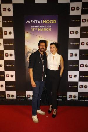 Kabir Khan and Mini Mathur at the screening of mentalhood