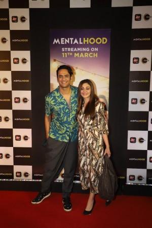Vikas Gupta and Shefali Jariwala at the screening of Mentalhood