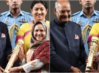 President Kovind presents the Nari Shakti Puraskar on International Women's Day in New Delhi