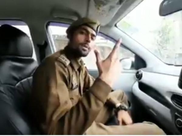 JK Police constable raps. Image: Twitter JK Police constable raps. Image: Twitter