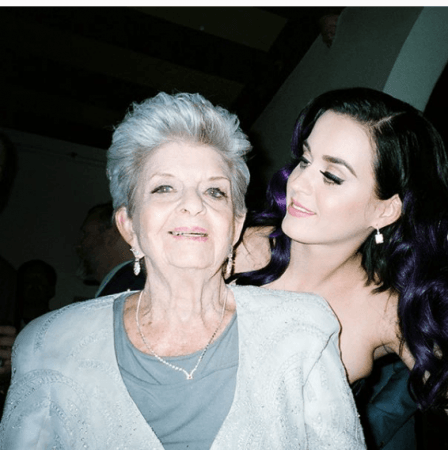 Katy Perry with her grandmother