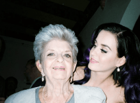 Katy Perry with her grandmother