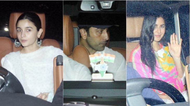 Ranbir, Katrina and Alia