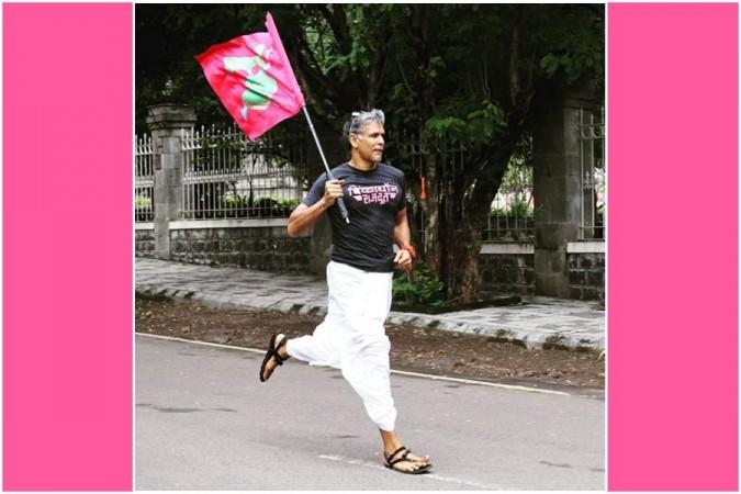 milind soman pinkathon