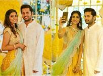 Nithiin and Shalini's engagement