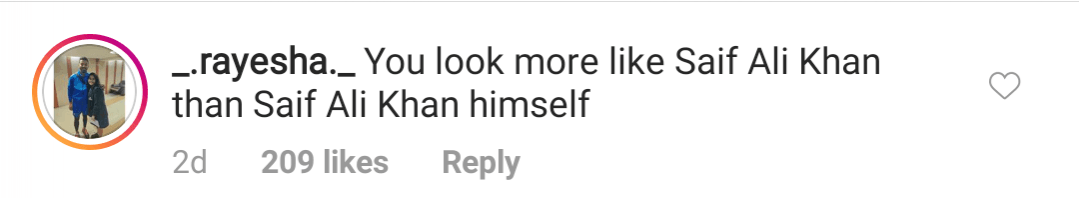 Ibrahim Ali Khan comment