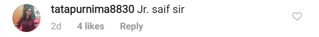 Ibrahim Ali Khan comment
