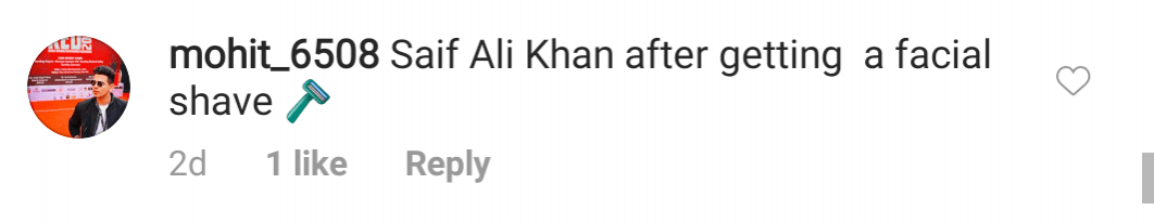 Ibrahim Ali Khan comment