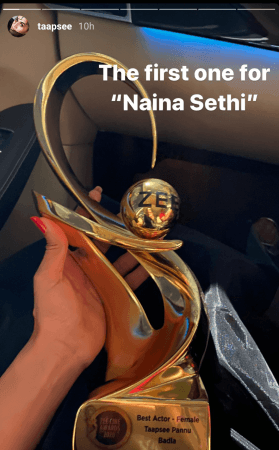 Tapsee Zee Cine Award