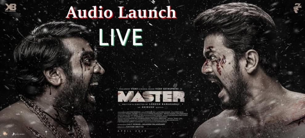 Where to watch Master audio launch live? Here are live streaming details. Master Audio Launch Live