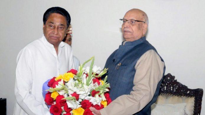 Madhya Pradesh Chief Minister Kamal Nath with Governor Lalji Tandon. Kamal Nath government floor test