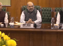 Home Minister Amit Shah is chairing a meeting with a delegation from Jammu & Kashmir's Apni Party led by Altaf Bukhari, at the Ministry of Home Affairs. Home Secretary AK Bhalla and other senior officers present.