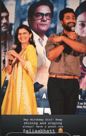 Vicky Kaushal and Alia Bhatt
