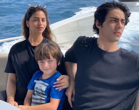 Suhana Khan with brothers Aryan and AbRam Suhana Khan,