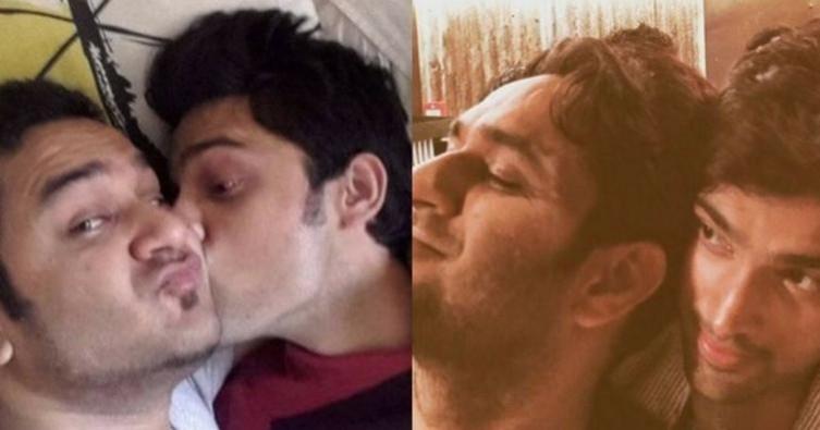 Vikas and Parth kissing