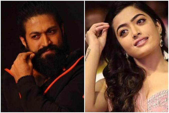 Yash and Rashmika Mandanna. Yash and Rashmika Mandanna