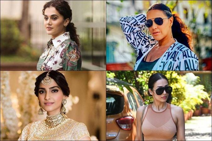 Taapsee Pannu, Neha Dhupia, Sonam Kapoor and Malaika Arora Taapsee Pannu, Neha Dhupia, Sonam Kapoor and Malaika Arora