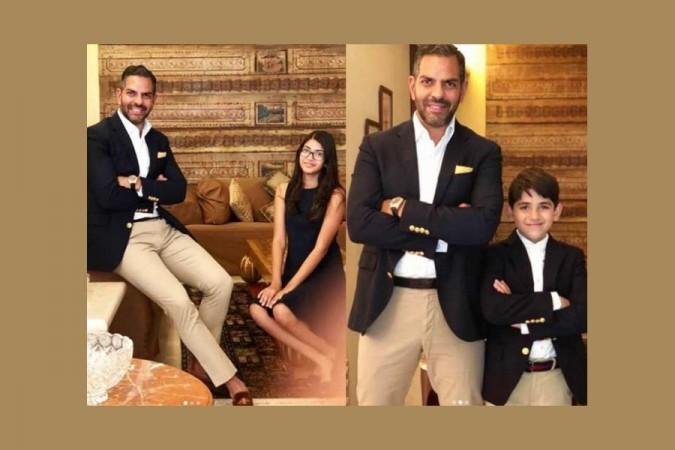 Karishma and Sanjay kids