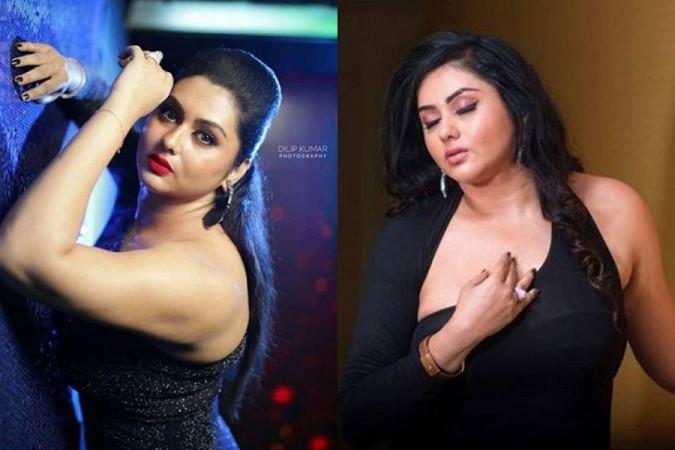 Namitha shames the person who threatened to leak her \