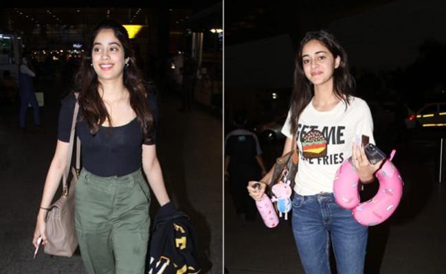 Ananya Pandey and Janhvi Kapoor (source: Twitter) Ananya pandey and Janhvi Kapoor