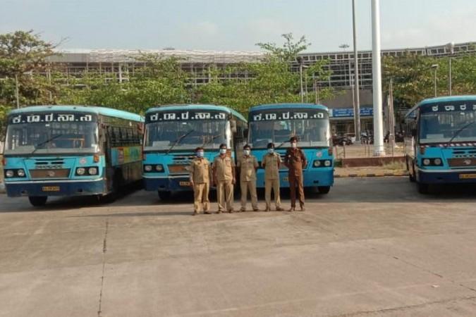 Passengers onboard an Indigo flight and a KSRTC bus asked to report to a Govt hospital passengers