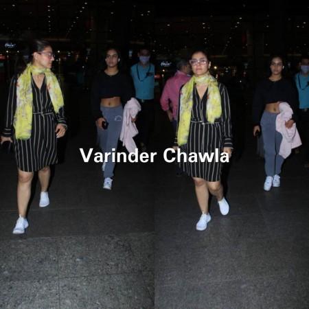 Kajol, Nysa Devgn return to Mumbai from Singapore Kajol, Nysa Devgn