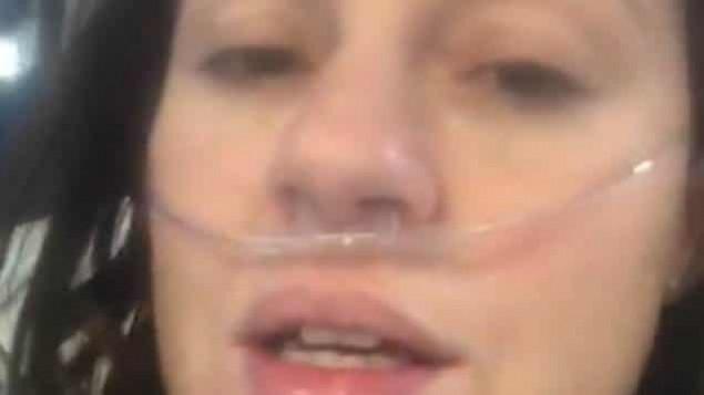 Tara Langston, whose video is being circulated as Sophie Trudeau's video Langston