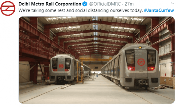 delhi metro tweet