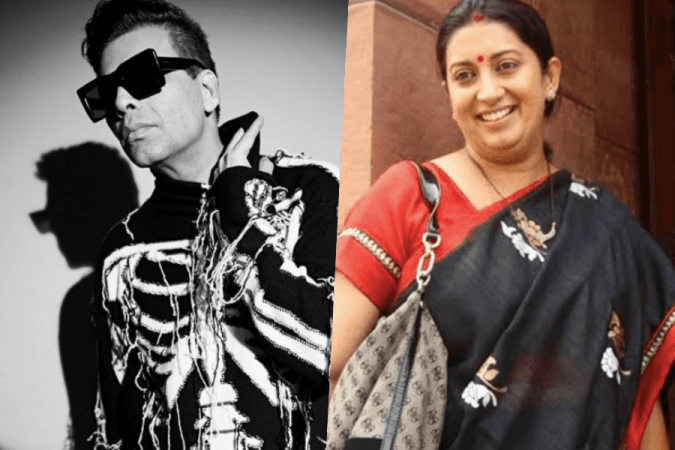Karan Johar and Smriti Irani