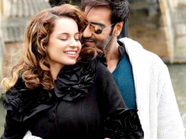 Kangana Ranaut and Ajay Devgn Kangana Ranaut and Ajay Devgn