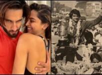 Deepika and Ranveer with Prakash padukone