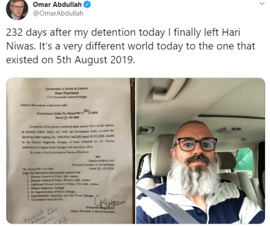 Omar Abdullah tweet