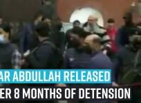 Omar Abdullah was released after 8 months of detention