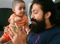 Yash with his daughter Ayra