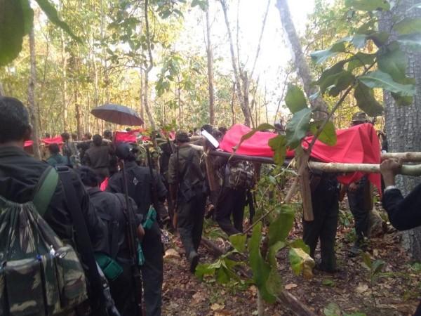 PGLA cremates three Maoists killed during Sukma encounter on March 21, 2020 PGLA cremates three Maoists killed during Sukma encounter on March 21, 2020