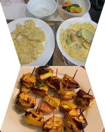 Divyanka Tripathi Dahiya shows her culinary skills Divyanka Tripathi Dahiya and Vivek Dahiya
