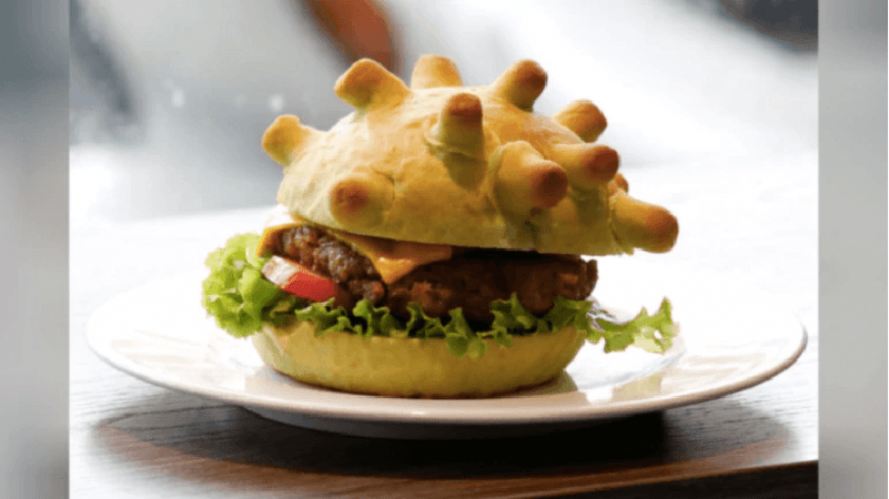 Coronavirus burger