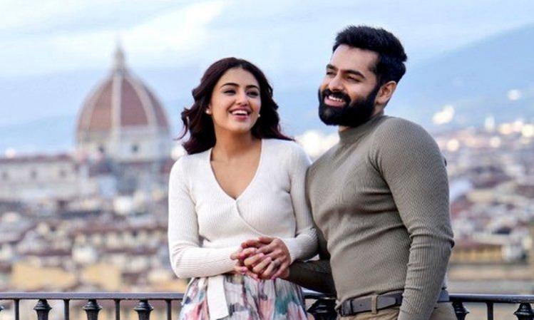 Malavika Sharma and Ram Pothineni in RED RED