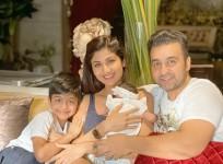 Shilpa Shetty with family