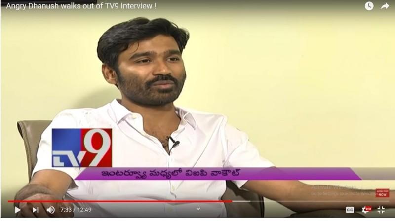 Dhanush in interview with TV9. Dhanush