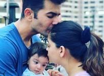 Jay Bhanushali and Mahhi Vij with daughter Tara Bhanushali