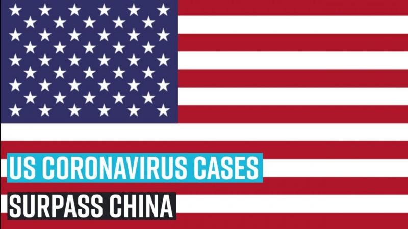 US Coronavirus cases surpass China