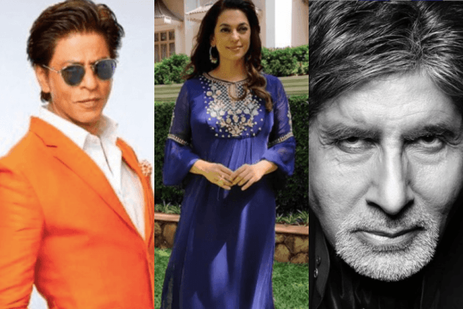 Shah Rukh Khan, Juhi Chawla and Amitabh Bachchan