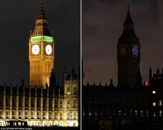 big ben at earth hour