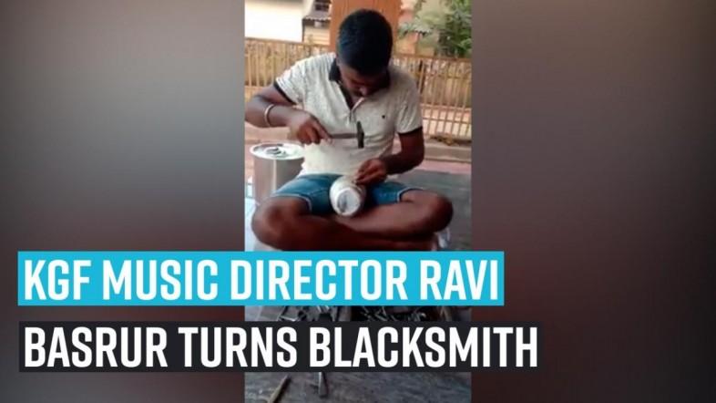 KGF musician Ravi Basrur turns blacksmith, helps his father earn Rs 35  during Coronavirus outbreak [Video] - IBTimes India