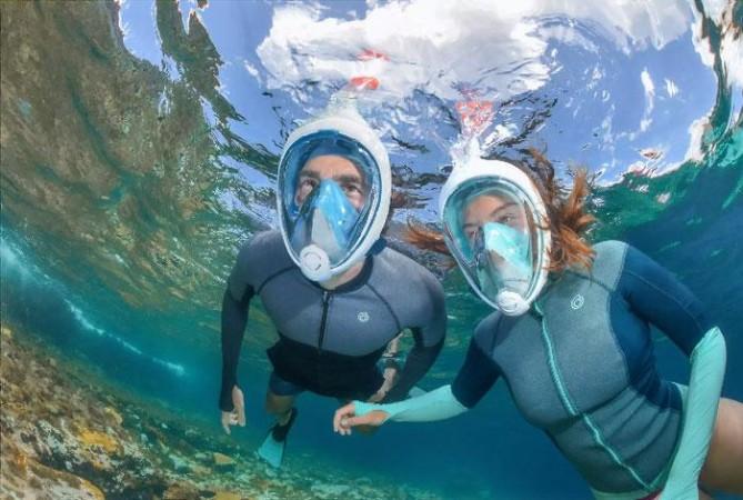 snorkels as masks