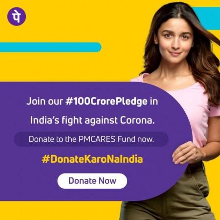 PhonePe Coronavirus funding initiative PhonePe Coronavirus funding initiative